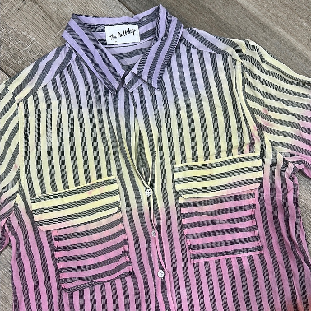 Striped Multicolor womens Shirt - Picture 2 of 9